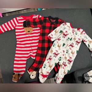 Carter's Kids One Pieces Footies - Red, Black, White